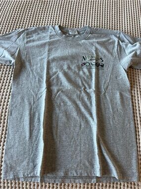 Gildan Gray New Orleans Louisiana Chest Graphic Tee